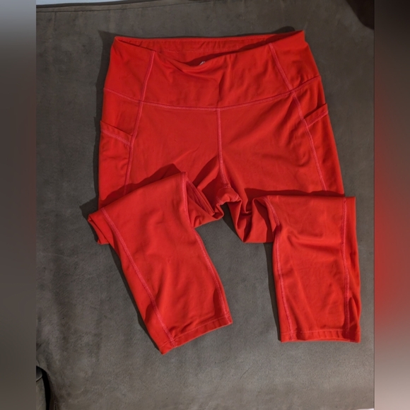 🛍️4 for$15🛍️ Avia Bold Orange Leggings - Picture 1 of 8